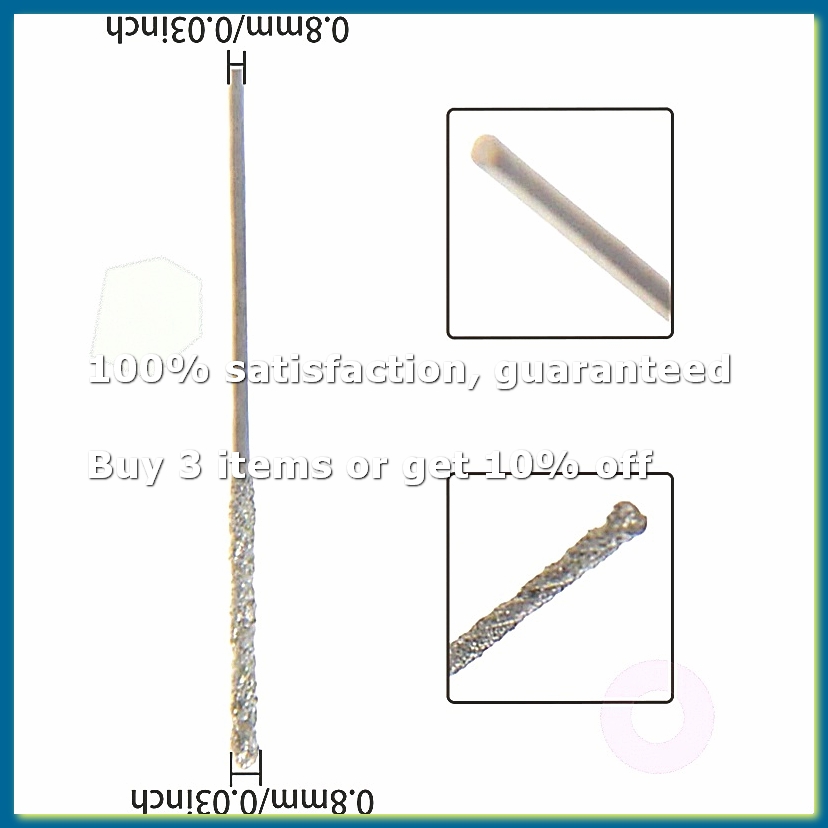 Drill Bits - ● 20個入り、0.8mmのダイヤモンドコーティングされた先端付きツイストドリルビット。ガラス、宝石、タイルなどに使用可能 - AFBF