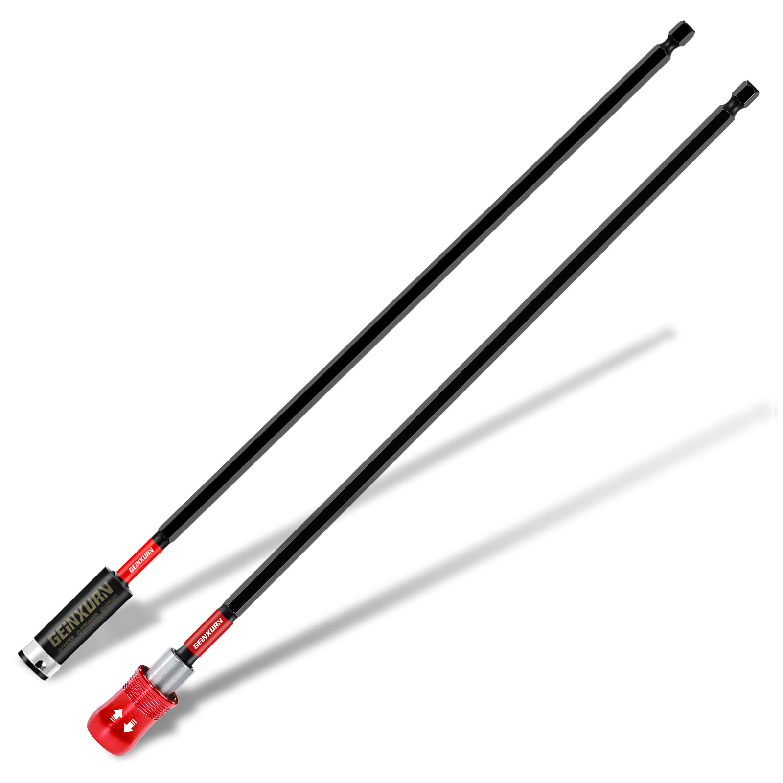 Drill Bits - Geinxurn 2本セット 6インチ インパクトドライバービット＆磁石付きビットホルダーセット、1/4インチ六角軸 S2合金鋼製ドライバービット
