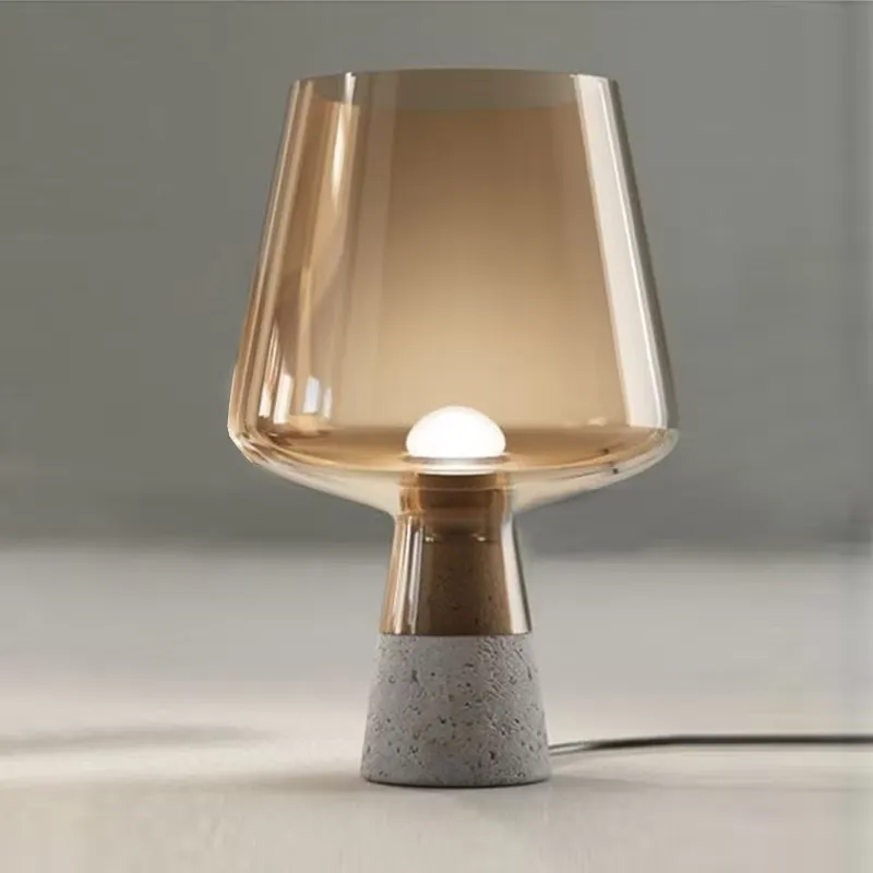 北欧風のシンプルなセメント製テーブルランプ。モダンなグレーの - Light Switch のレビューと価格