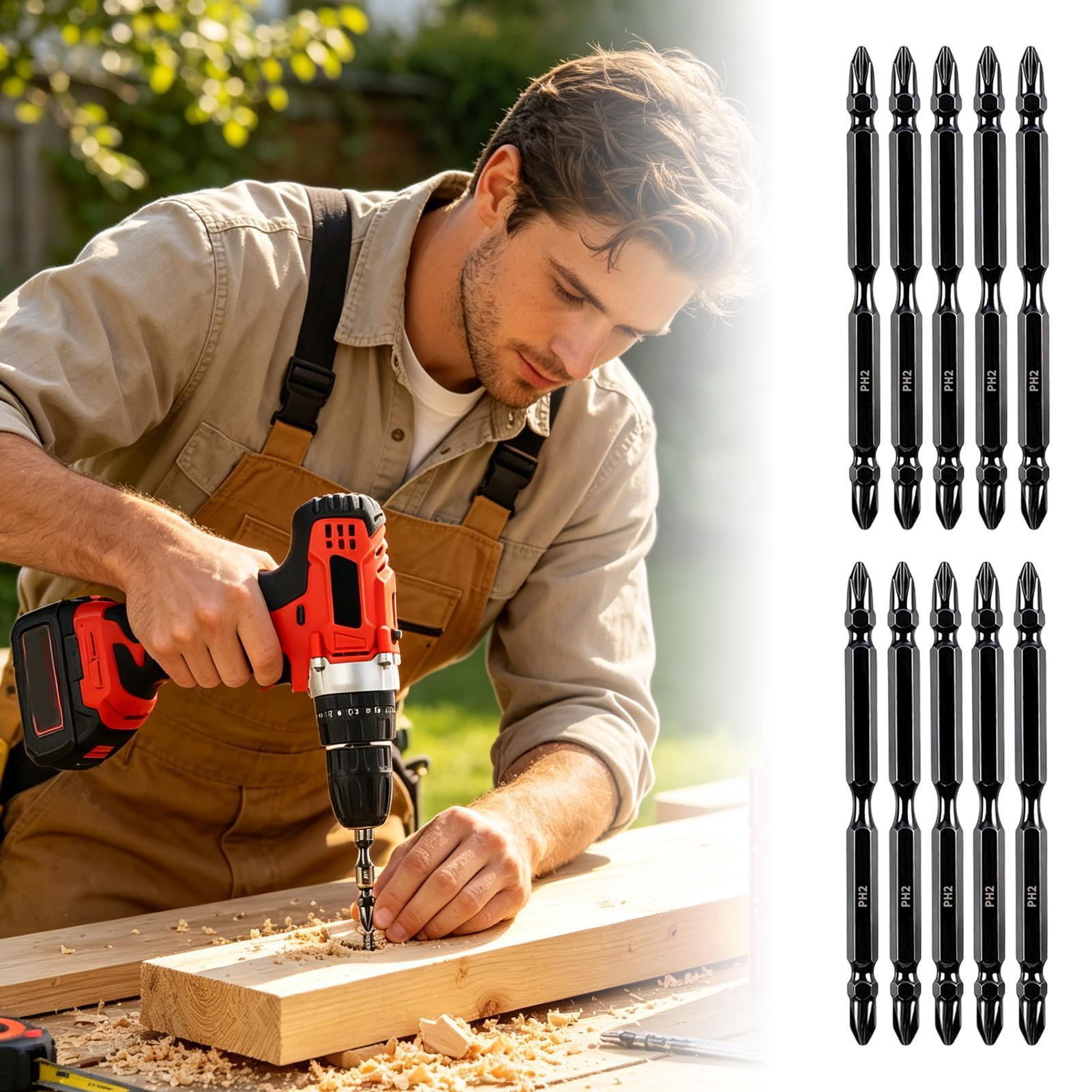 磁気ドリルビット両端フライス加工磁気ドライバーヘッドキット精 - Drill Bits のレビューと価格