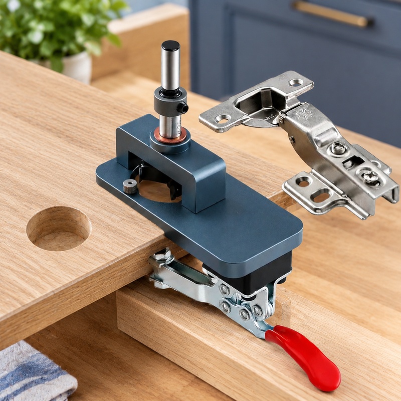 35mmのキャビネットや家具の蝶番を取り付けるための、強化ド - Cabinet Hinges のレビューと価格