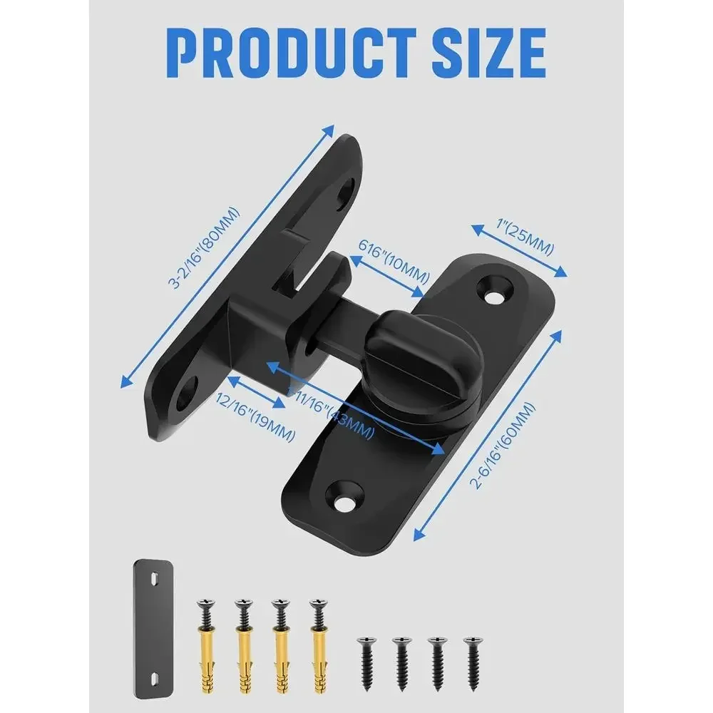 90/180度フリップバーンドアロック、プライバシー保護 - - Door Lock のレビューと価格