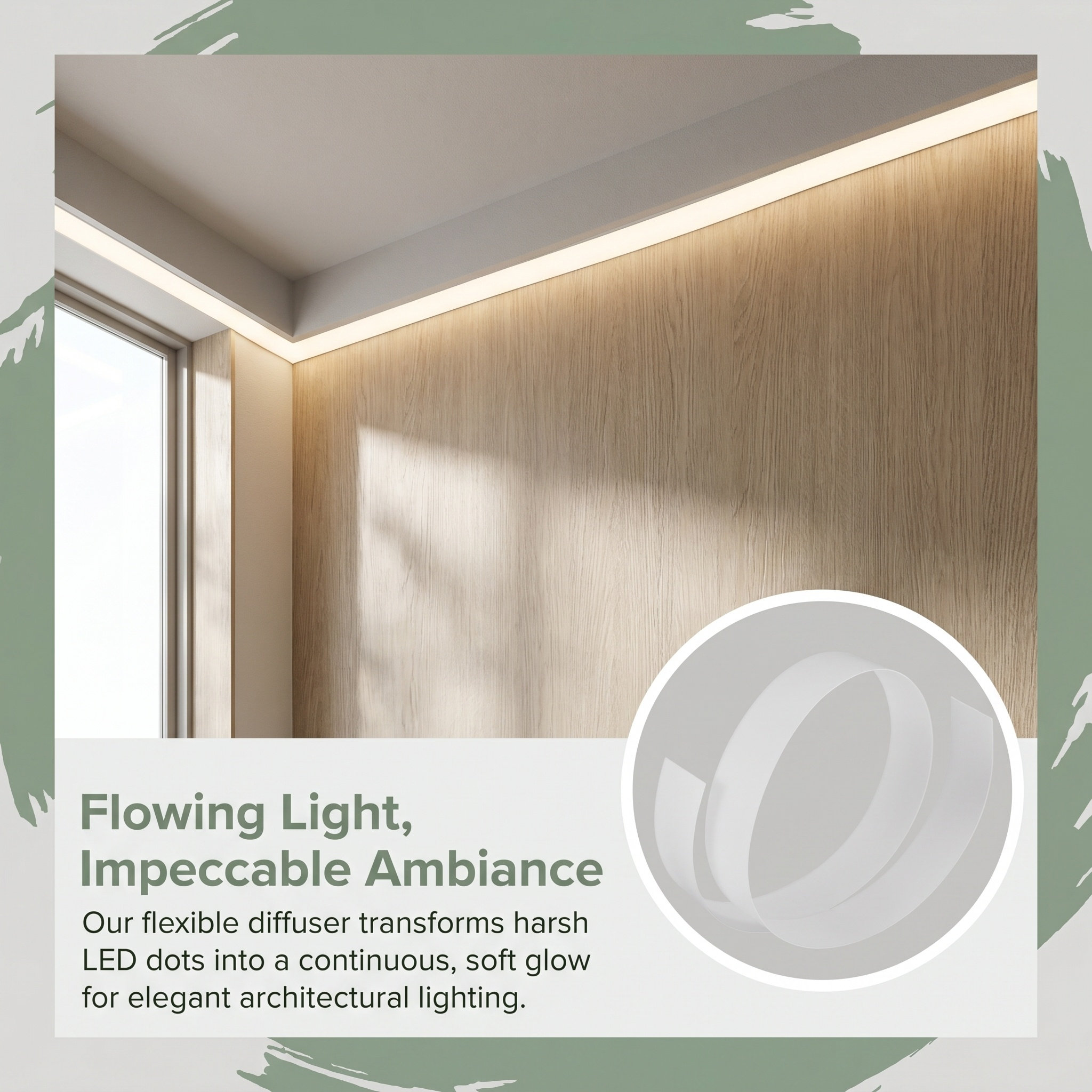 48インチLEDストリップ用拡散パネル。柔軟性があり、半透明 - Led Strip Lights のレビューと価格