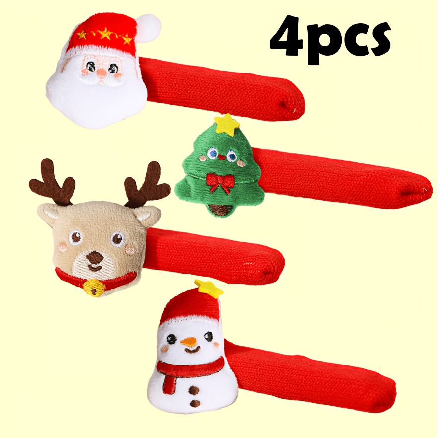 クリスマス柄のドアノブカバー4個セット。ベルと取り外し可能な - Door Handle のレビューと価格